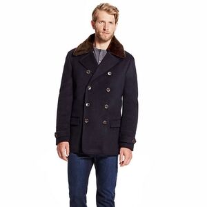 Vince Camuto Men's Navy Coat Size L US